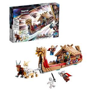 لگو مارول سری ابر قهرمانان 564 قطعه مدل کشتی ثور Boat Thor 77208_اسباب بازی